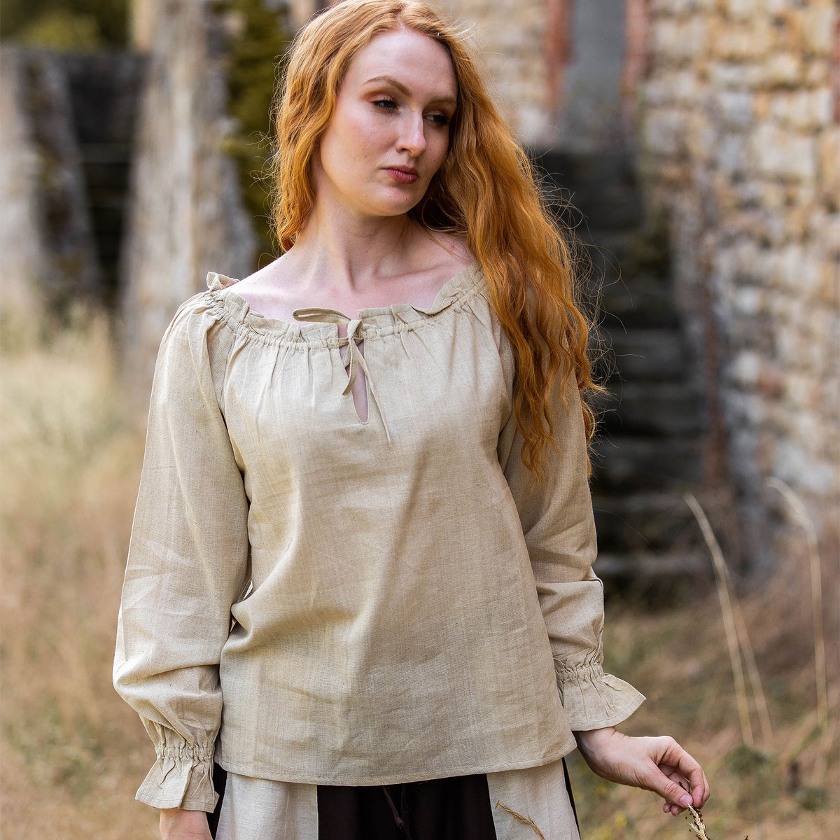 Productafbeelding Middeleeuwse Blouse met Vetersluiting