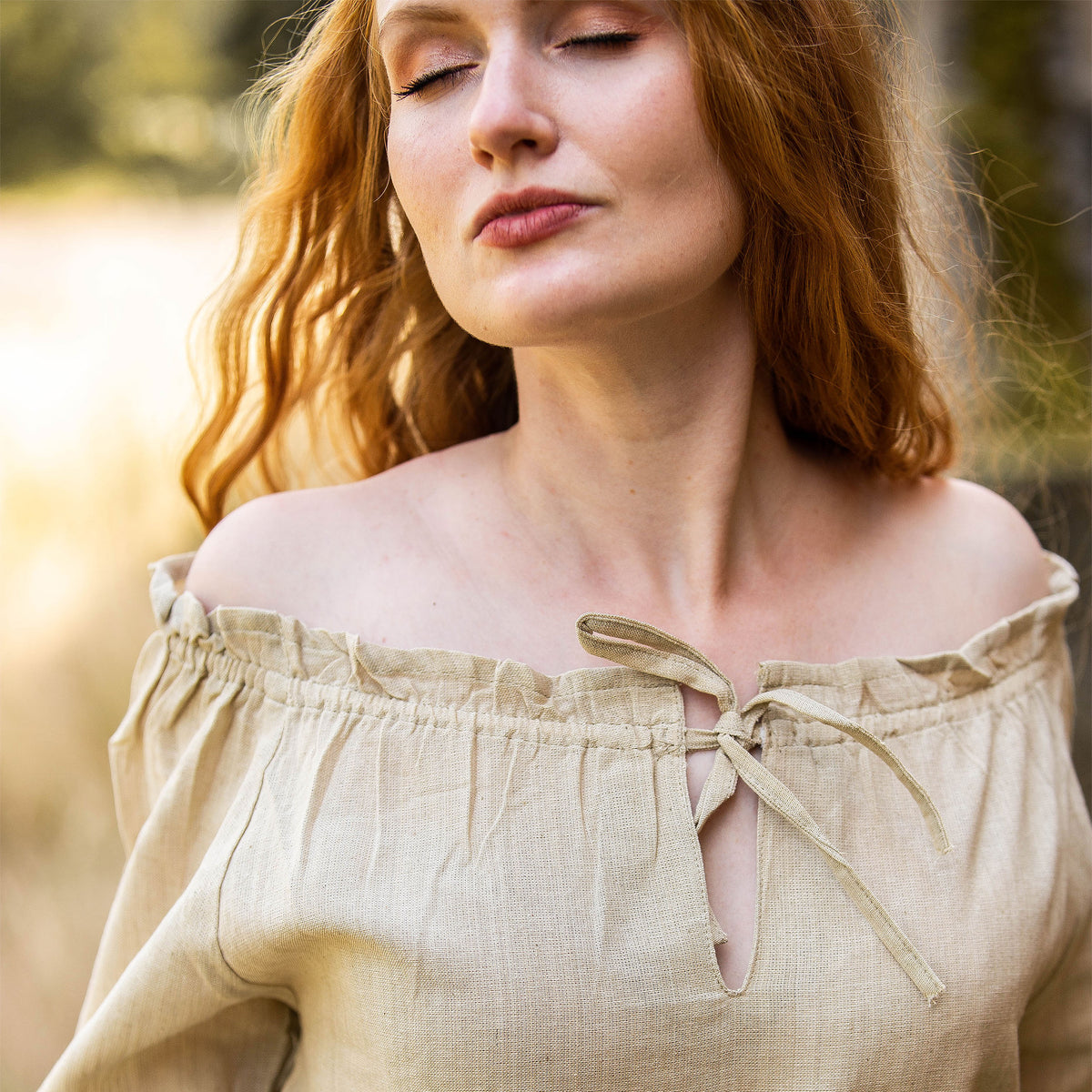 Productafbeelding Middeleeuwse Blouse met Vetersluiting