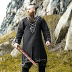 Productafbeelding Middeleeuwse Viking Tuniek Zwart