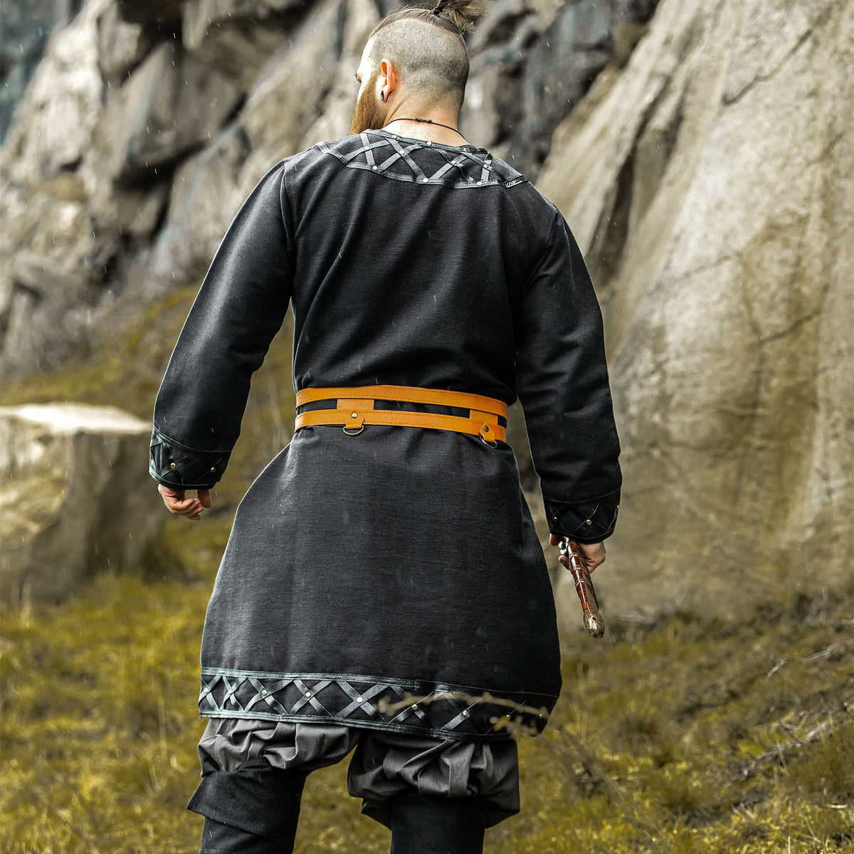 Productafbeelding Middeleeuwse Viking Tuniek Zwart