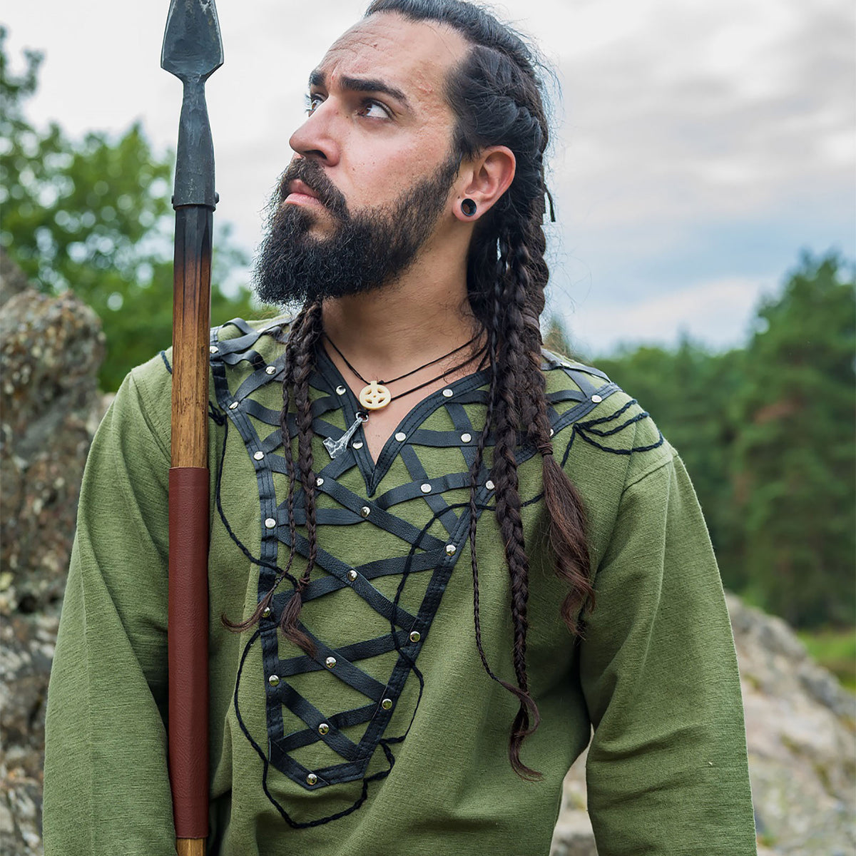 Productafbeelding Middeleeuwse Viking Tuniek Groen