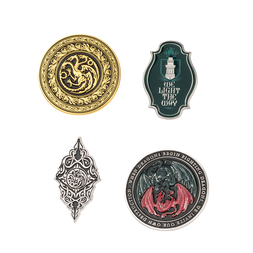 Productafbeelding House of Dragon - Symbolen Pins 4-delige Set