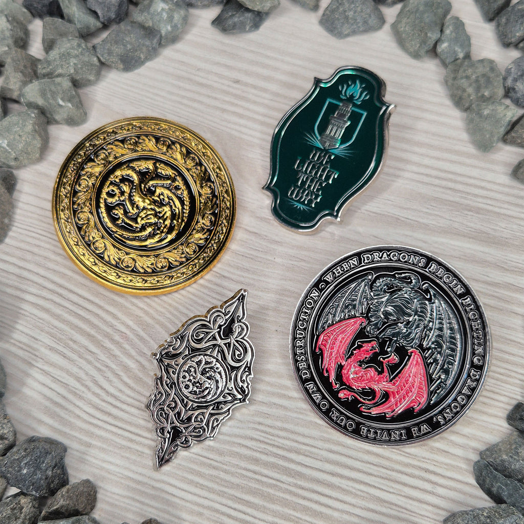 Productafbeelding House of Dragon - Symbolen Pins 4-delige Set