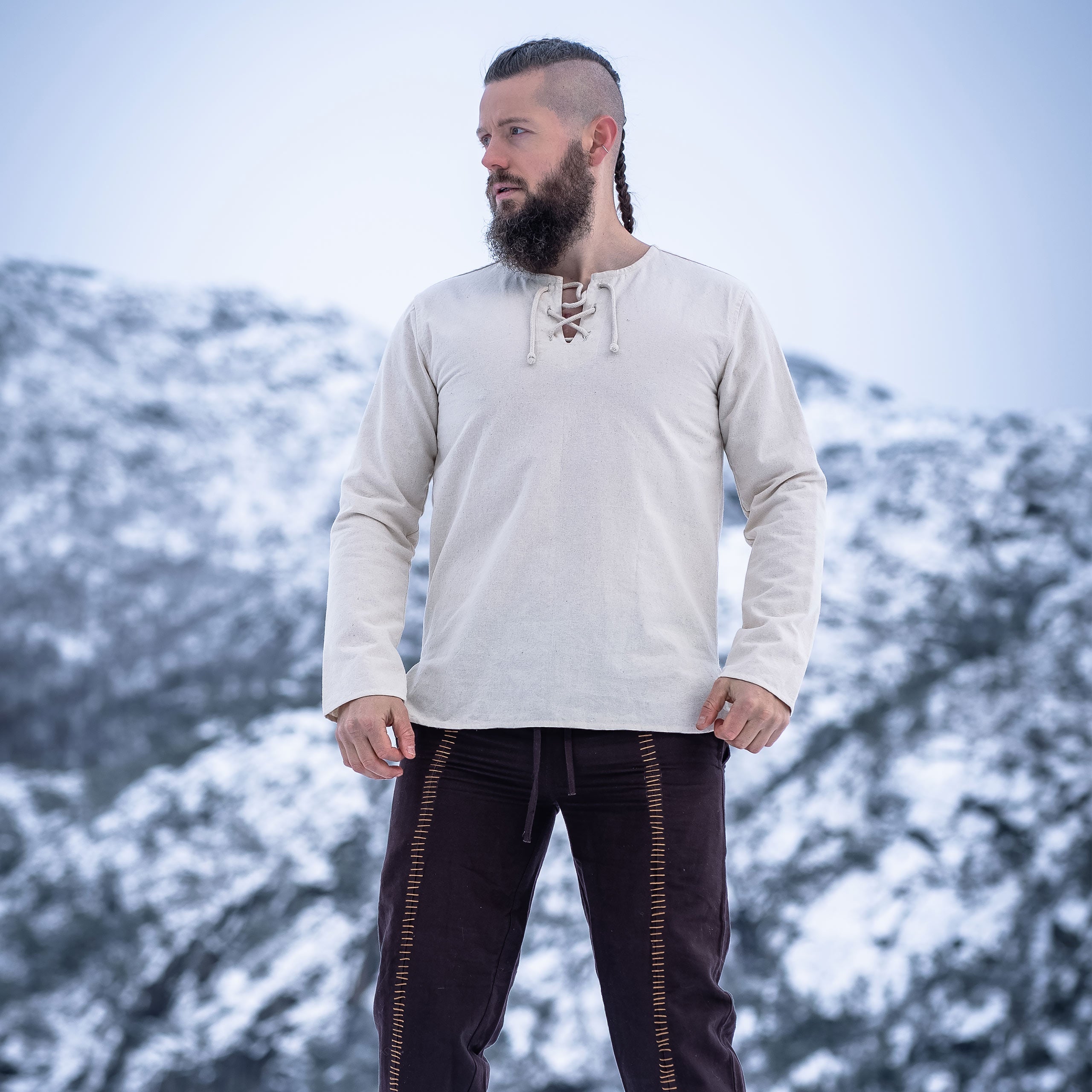 Product image Medieval Lace-Up Shirt natural