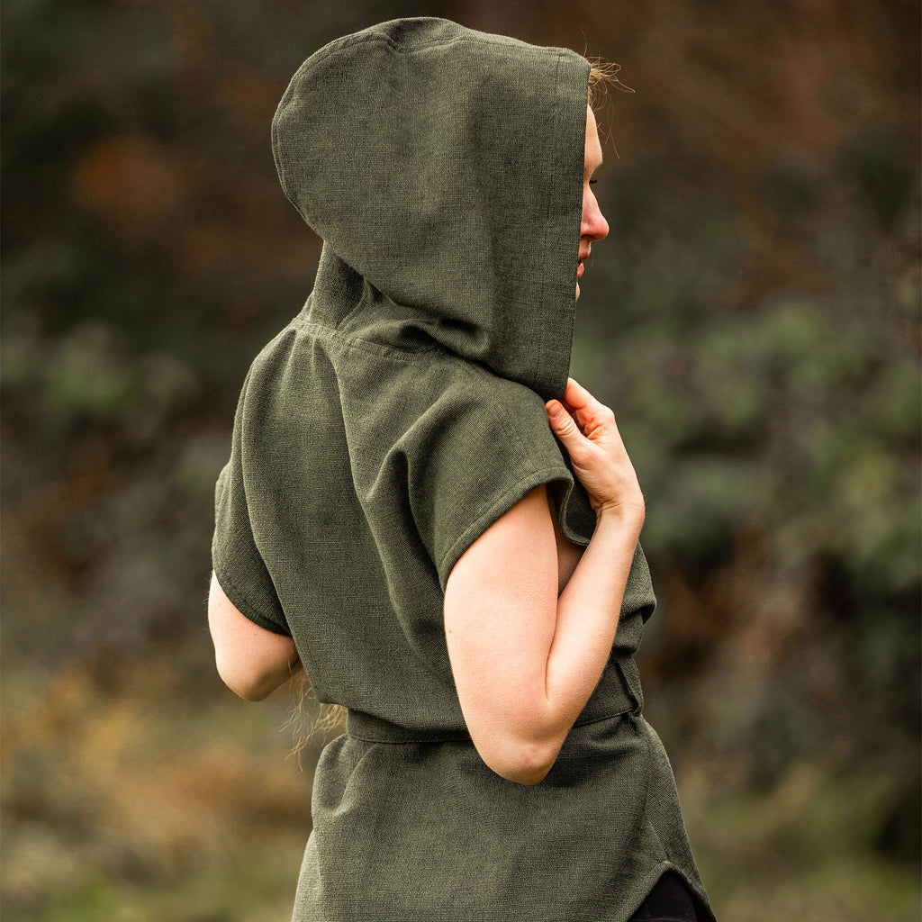 Product image Medieval Tunic Short Sleeve with Belt Green