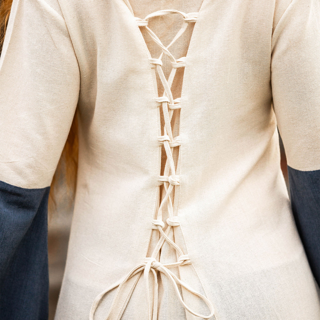 Product image Medieval dress with trumpet sleeves blue-natural