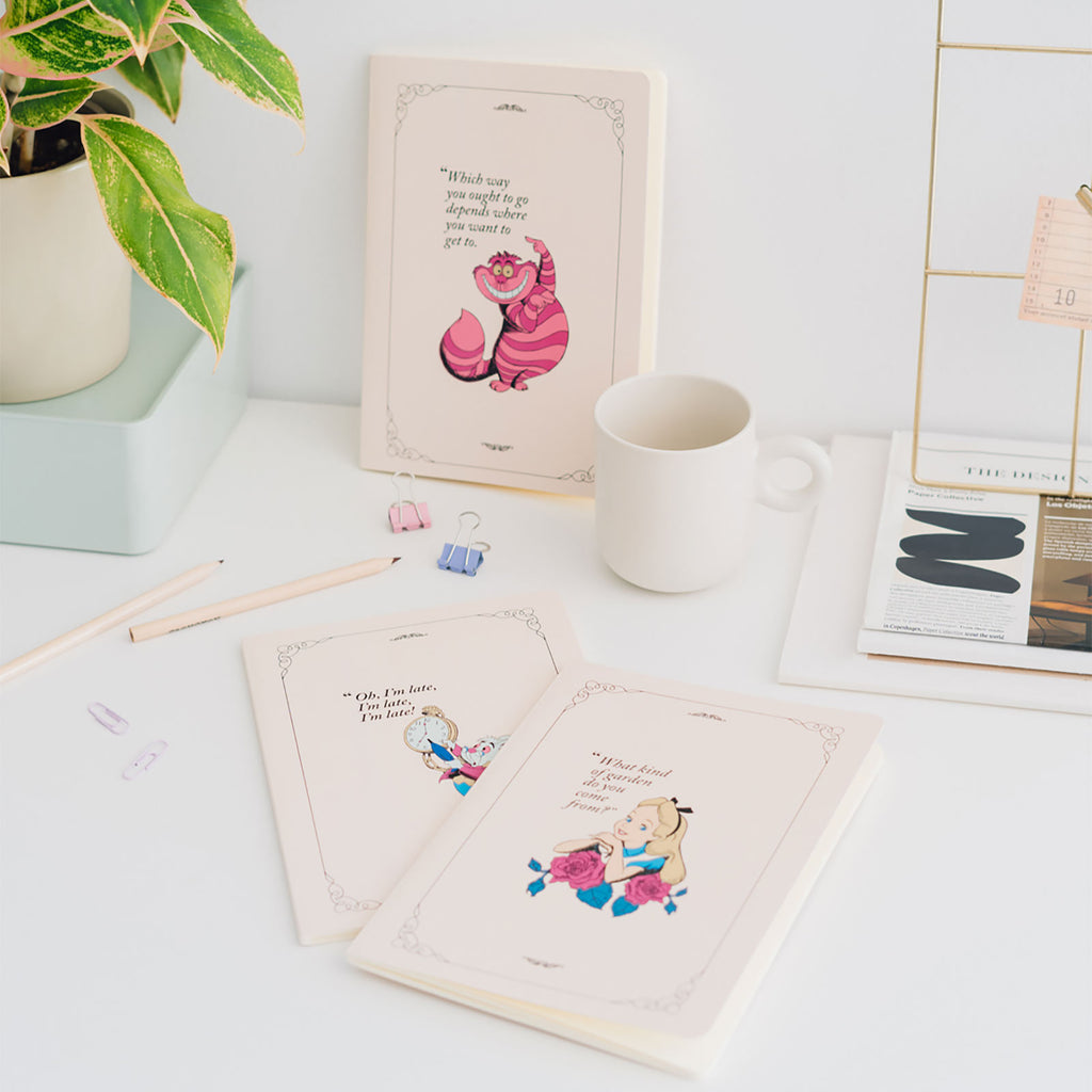 Productafbeelding Alice in Wonderland - Set van 3 Notitieboeken
