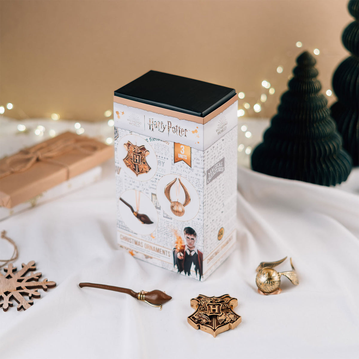 Productafbeelding Harry Potter - Zweinstein Kerstboomversiering 3-delige Set