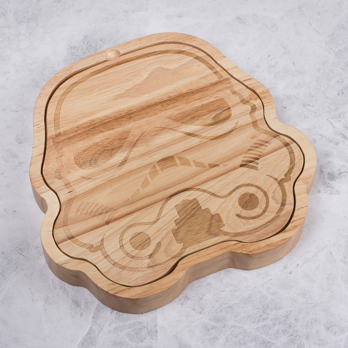 Product image Original Stormtrooper Cheese Board including Knife Set for Star Wars Fans
