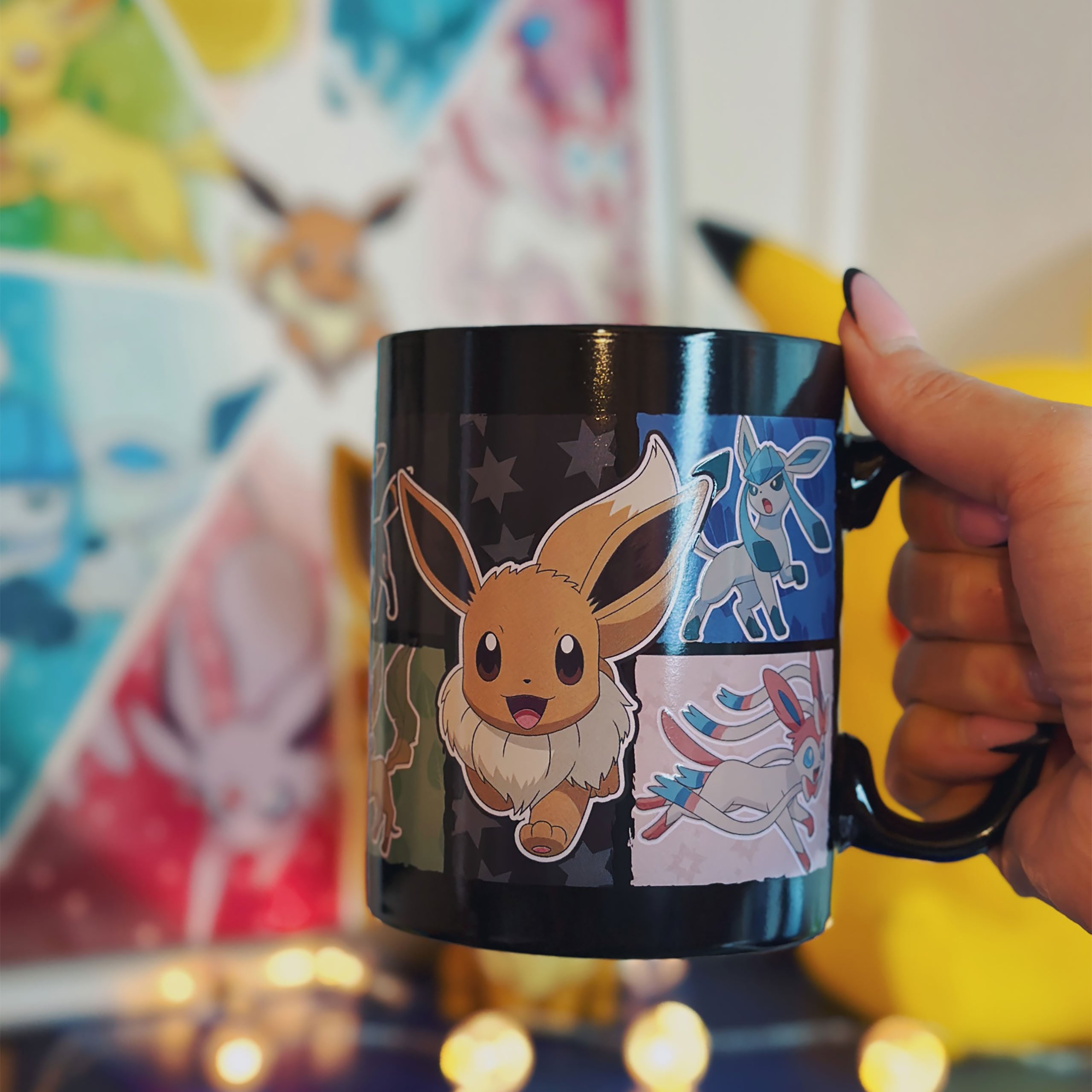 Productafbeelding Pokemon - Eevee Evoluties Thermisch Effect Mok