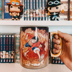 Productafbeelding One Piece - Luffy & Sabo Thermisch Effect Beker