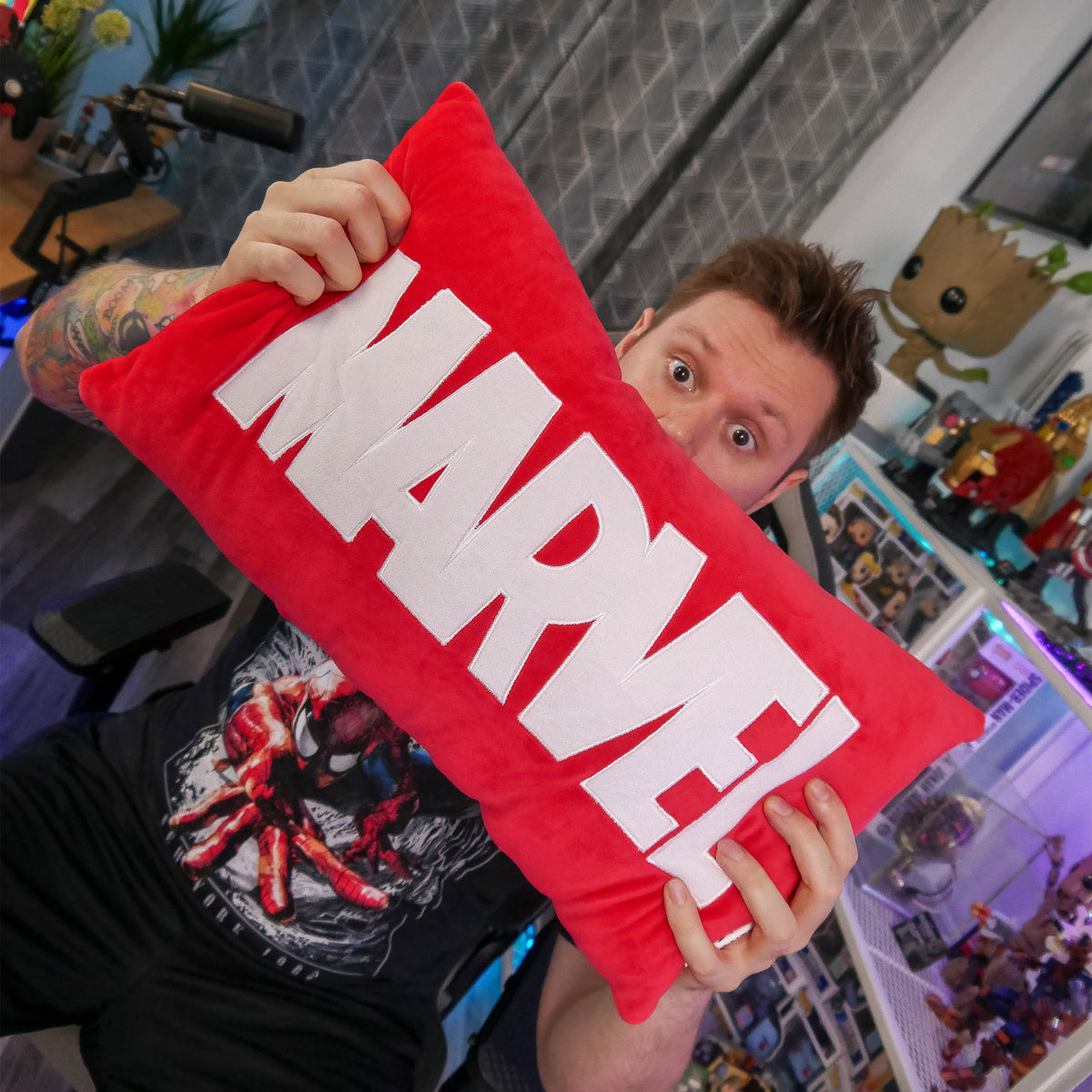 Productafbeelding Marvel - Logo Kussen rood