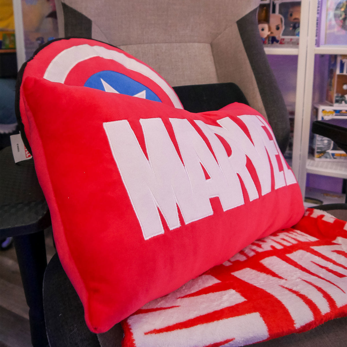 Productafbeelding Marvel - Logo Kussen rood