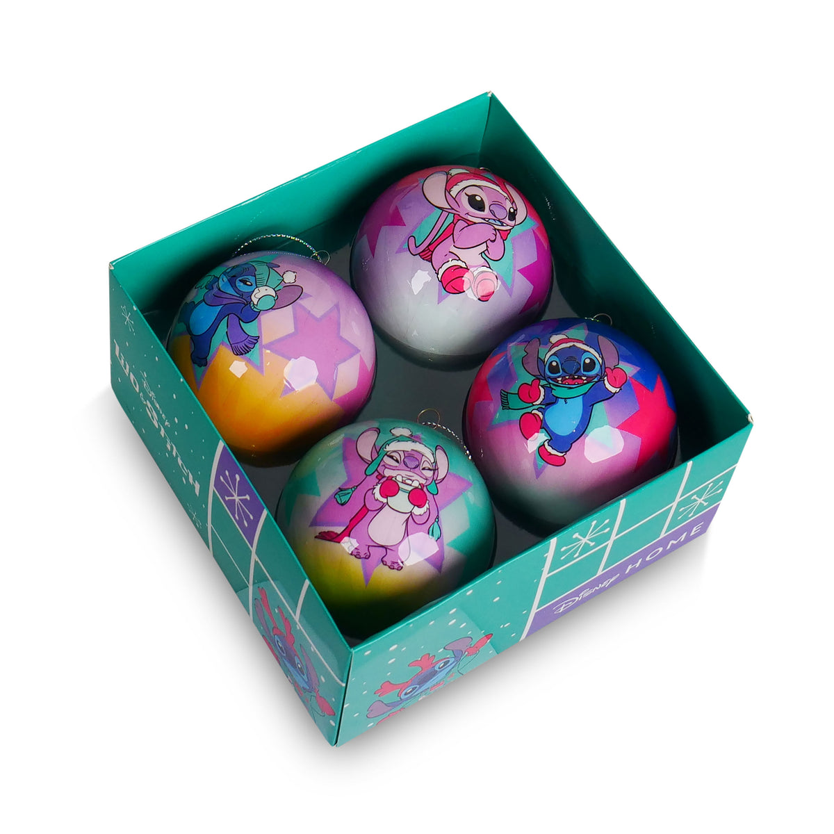 Productafbeelding Lilo & Stitch - Angel en Stitch kerstboom ballen set van 4