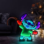 Productafbeelding Dancing Stitch acryl LED-lamp - Lilo & Stitch