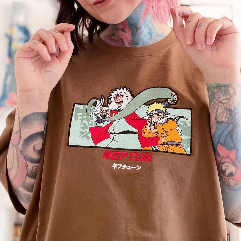 Productafbeelding Naruto - Jiraiya & Naruto Oversize Premium T-Shirt