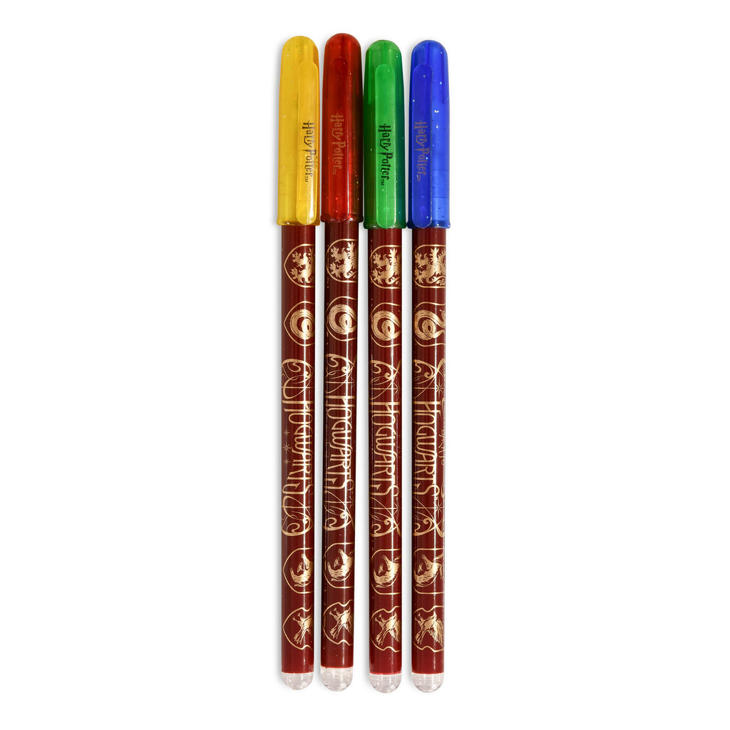 Productafbeelding Harry Potter - Gelpennen met wapenschilden, set van 4
