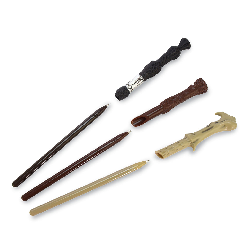 Productafbeelding Harry Potter - Hogwarts Toverstaf Pennen 3-delige Set