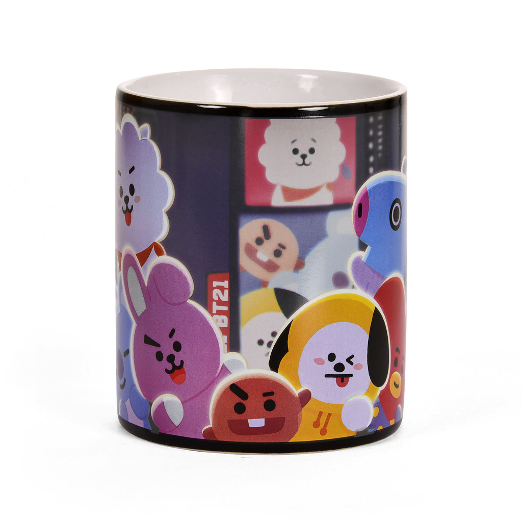 Productafbeelding BT21 Times Square Thermisch Effect Mok - Line Friends