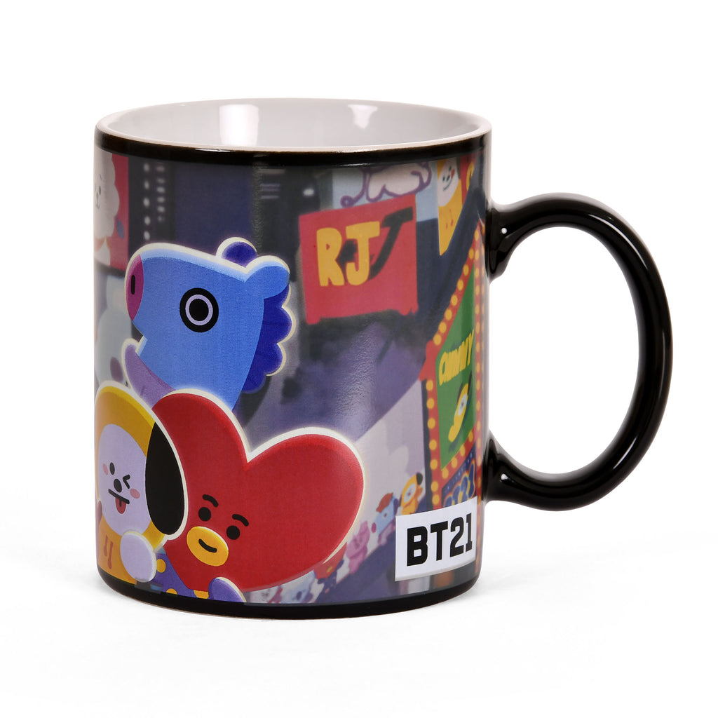 Productafbeelding BT21 Times Square Thermisch Effect Mok - Line Friends