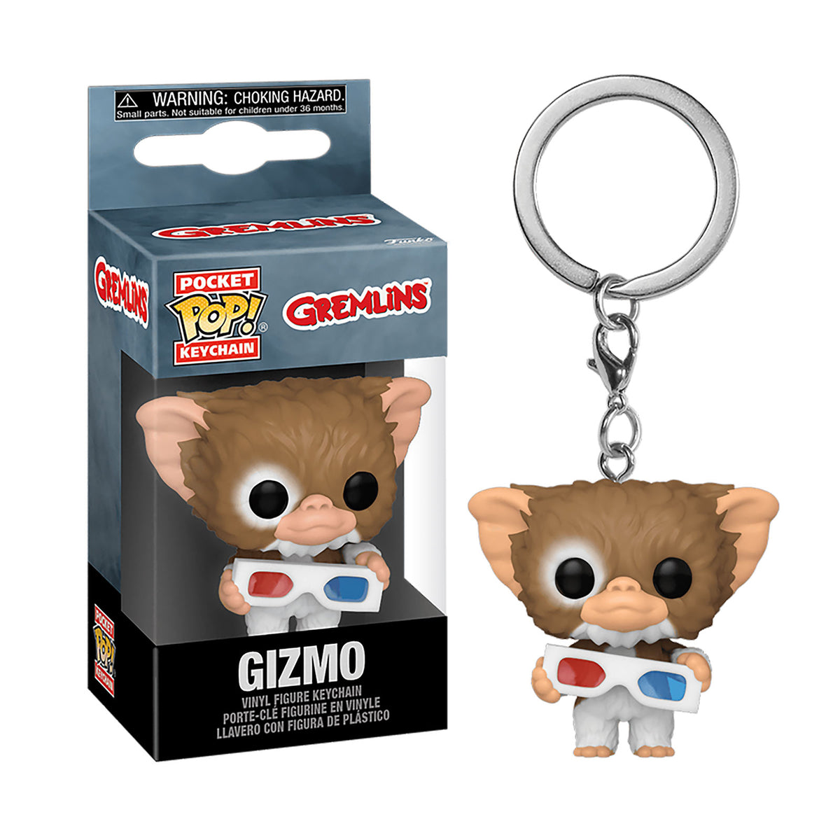 Productafbeelding Gremlins - Gizmo met 3D-bril Funko Pop sleutelhanger