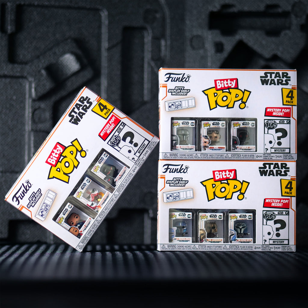 Productafbeelding Heavy Mandalorian Funko Bitty Pop 4-delige Figurenset - Star Wars The Mandalorian