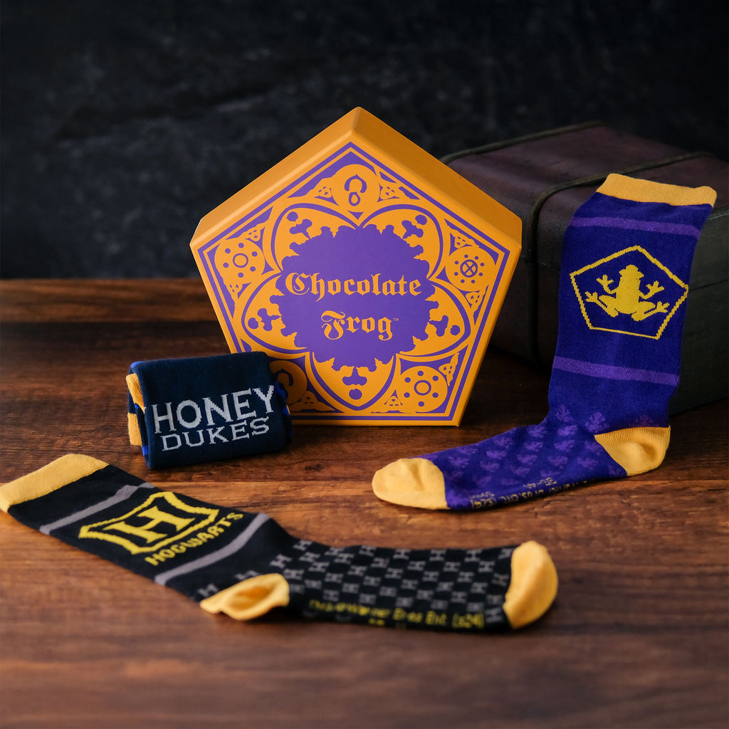 Productafbeelding Harry Potter - 3 paar sokken set in Chocolade Kikker doos