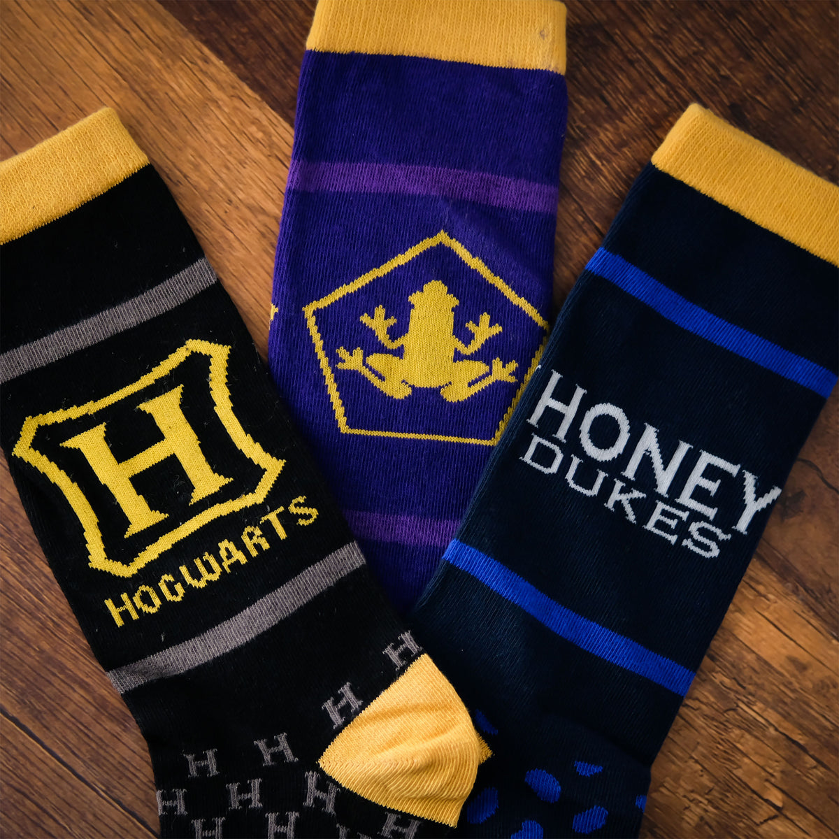 Productafbeelding Harry Potter - 3 paar sokken set in Chocolade Kikker doos