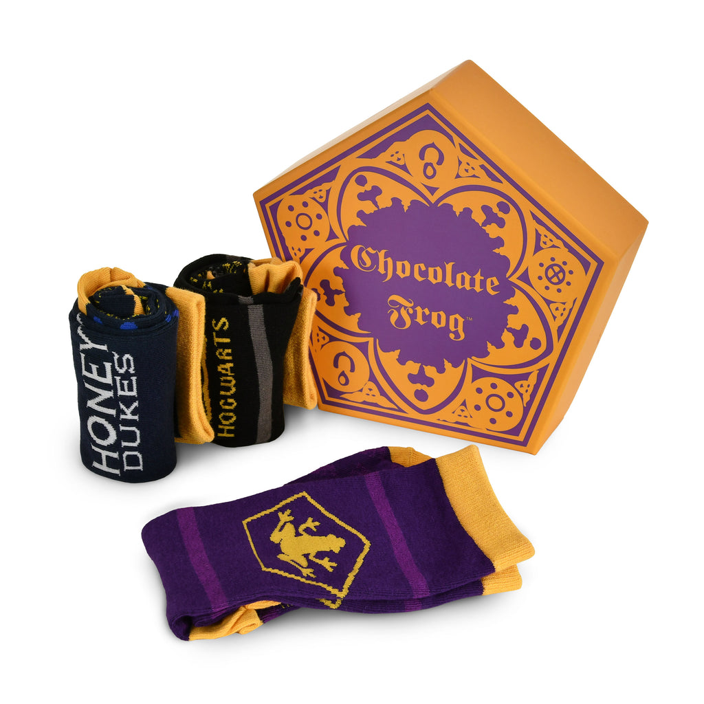 Productafbeelding Harry Potter - 3 paar sokken set in Chocolade Kikker doos