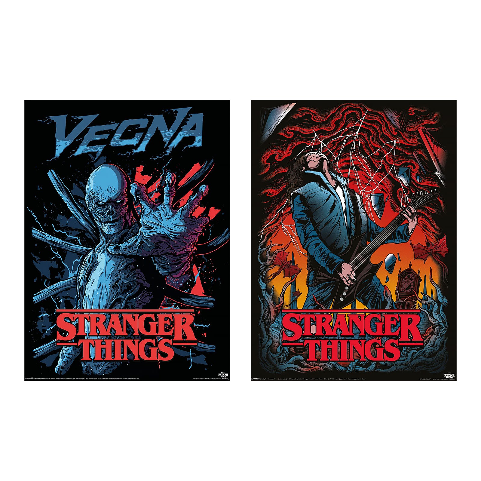 Productafbeelding Stranger Things - Vecna & Eddie Poster 2-delige Set