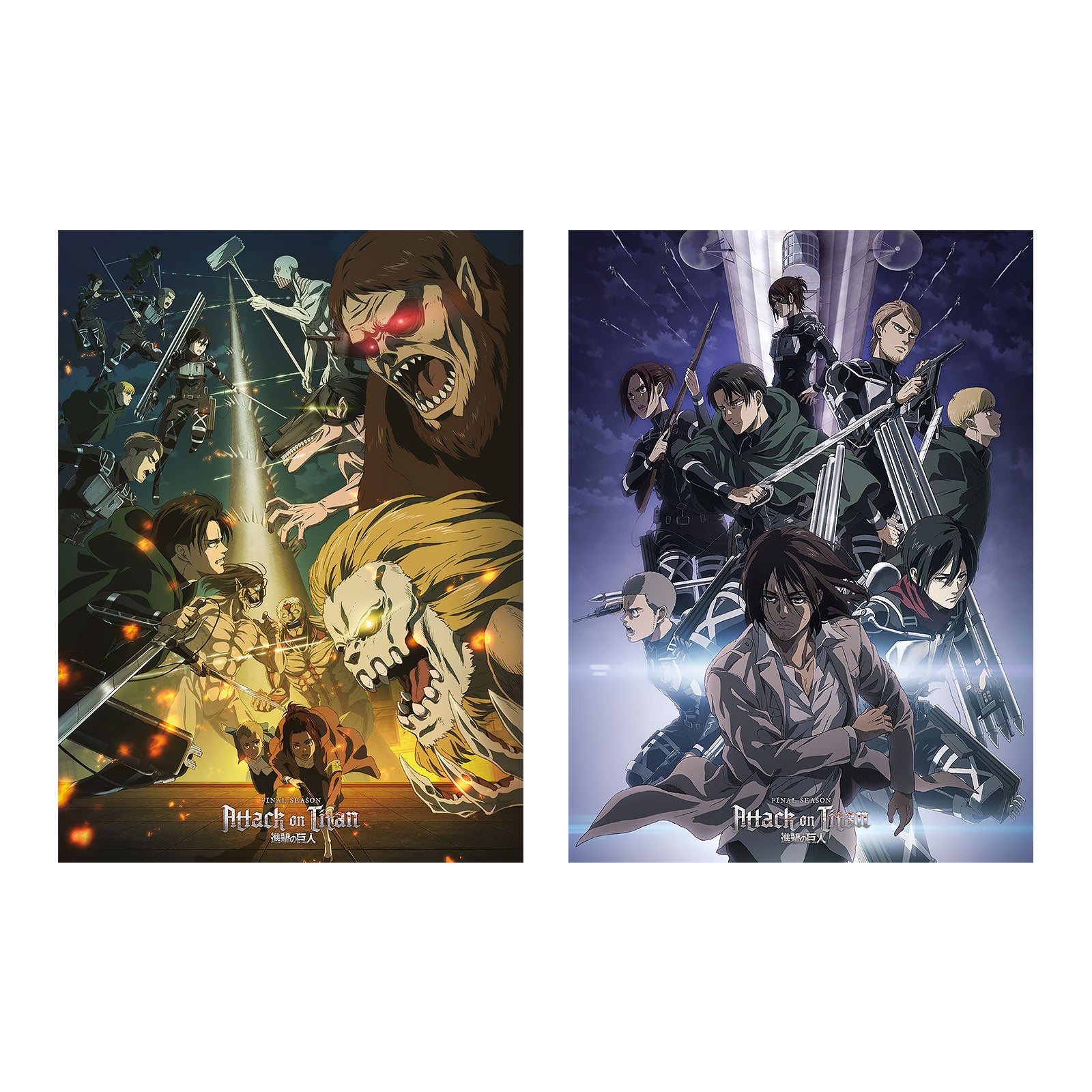 Productafbeelding Attack on Titan - Eindseizoenen Poster 2-delige Set