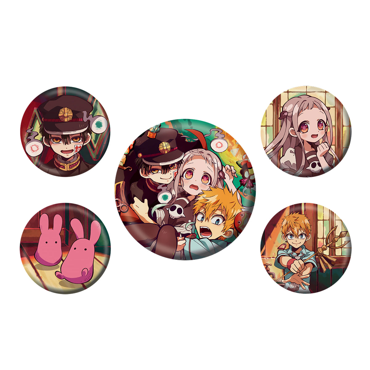 Productafbeelding Mijn Schoolgeest Hanako - Personages Button 5-delige Set