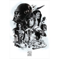 Productafbeelding Star Wars - 40ste Verjaardag Montage Maxi Poster
