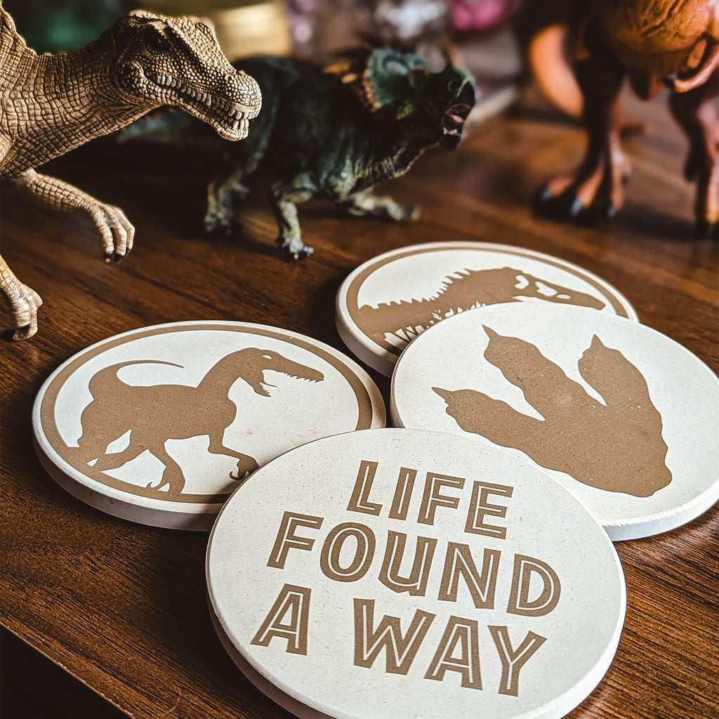 Productafbeelding Jurassic Park - Life Found A Way Onderzetter Set van 4