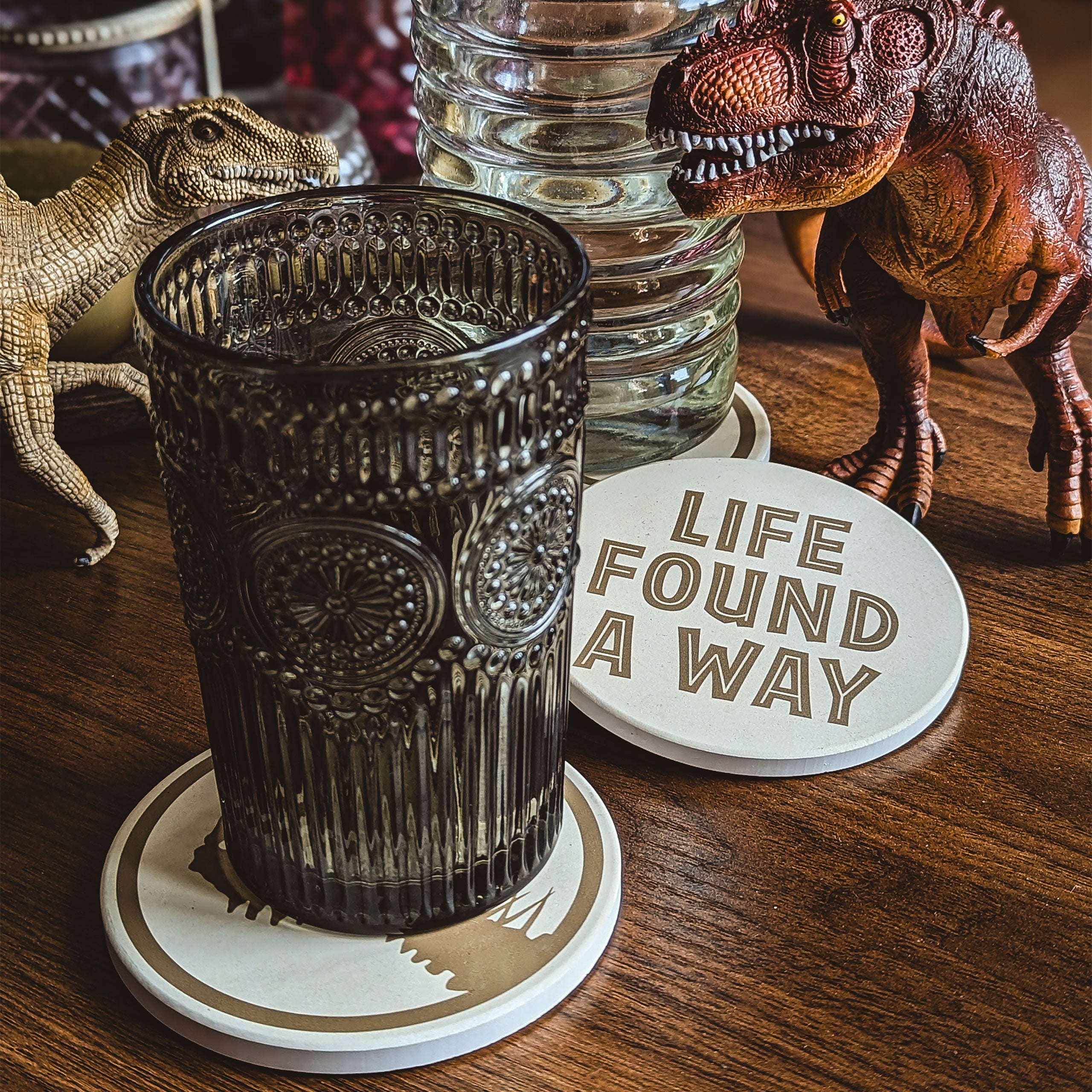 Productafbeelding Jurassic Park - Life Found A Way Onderzetter Set van 4
