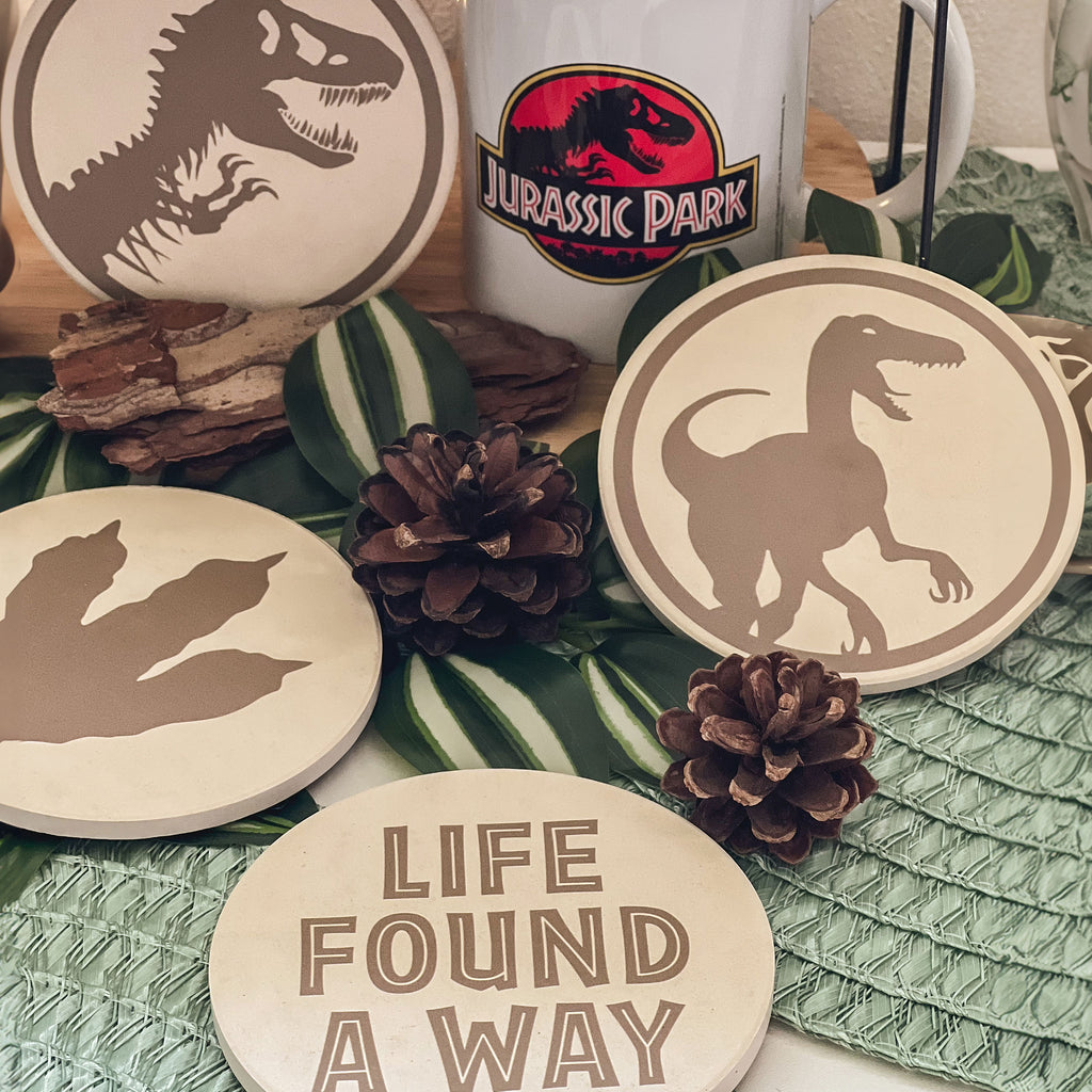Productafbeelding Jurassic Park - Life Found A Way Onderzetter Set van 4