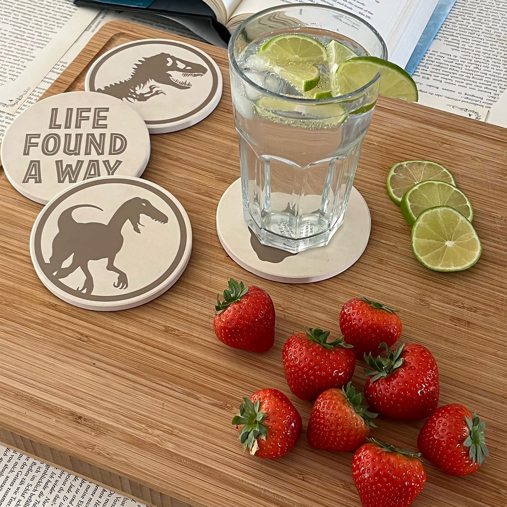 Productafbeelding Jurassic Park - Life Found A Way Onderzetter Set van 4