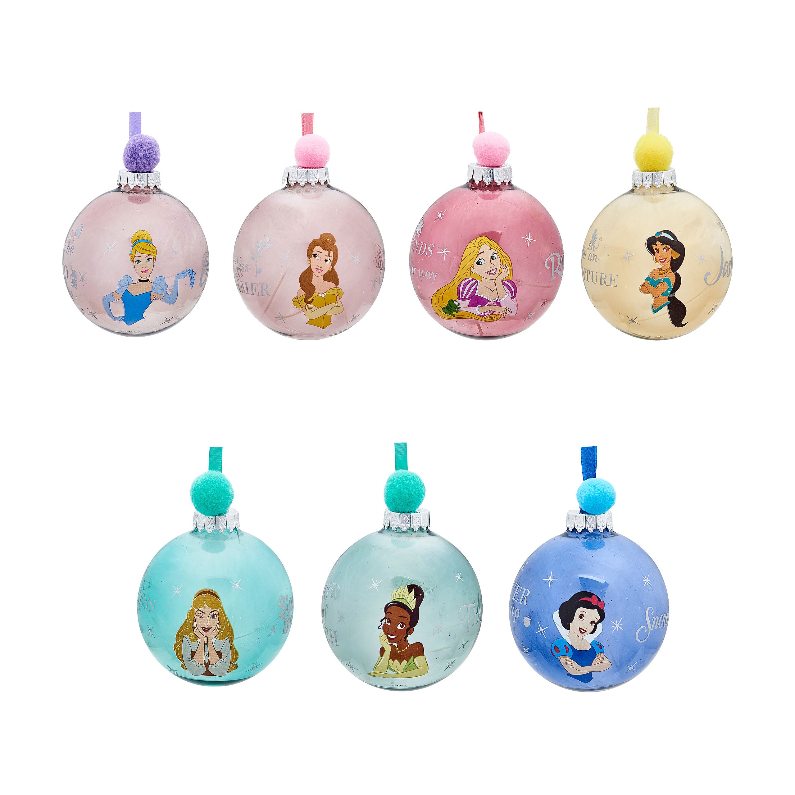 Productafbeelding Disney Prinses - Personages Kerstboom Ornamenten 7pc