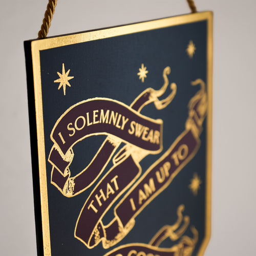 Productafbeelding Harry Potter - I Solemnly Swear Alumni Houten Wandbord