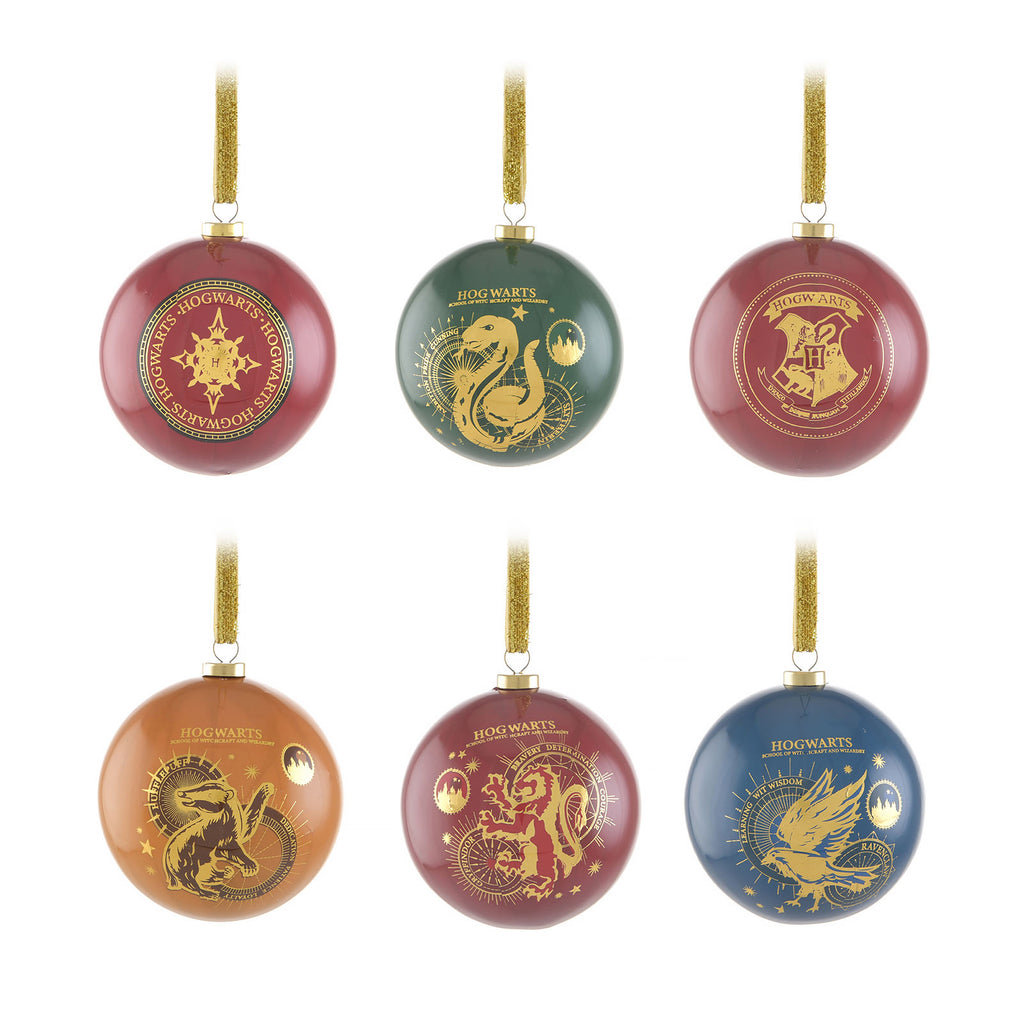 Productafbeelding Harry Potter - Huiswapens Kerstboom Ornamenten 6st