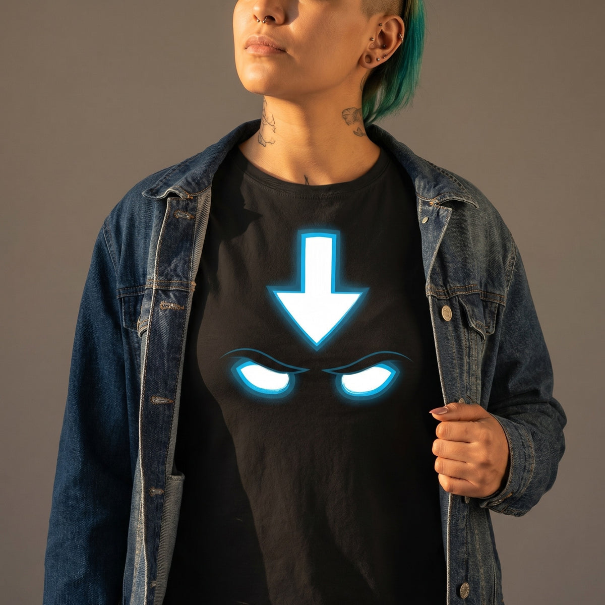 Productafbeelding Spirit T-shirt voor Avatar Aang Fans Zwart