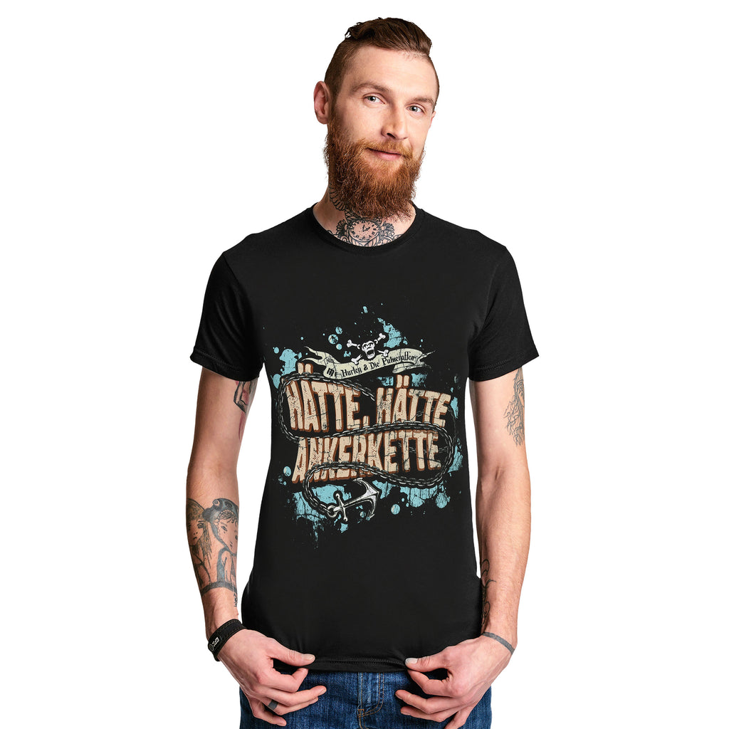Productafbeelding Mr. Hurley & De Poederapen - Zou hebben, zou hebben, ankerketting T-Shirt zwart