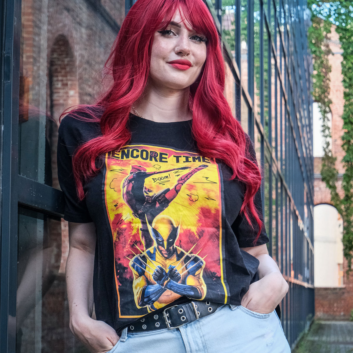 Productafbeelding Deadpool en Wolverine - Encore Time T-Shirt zwart