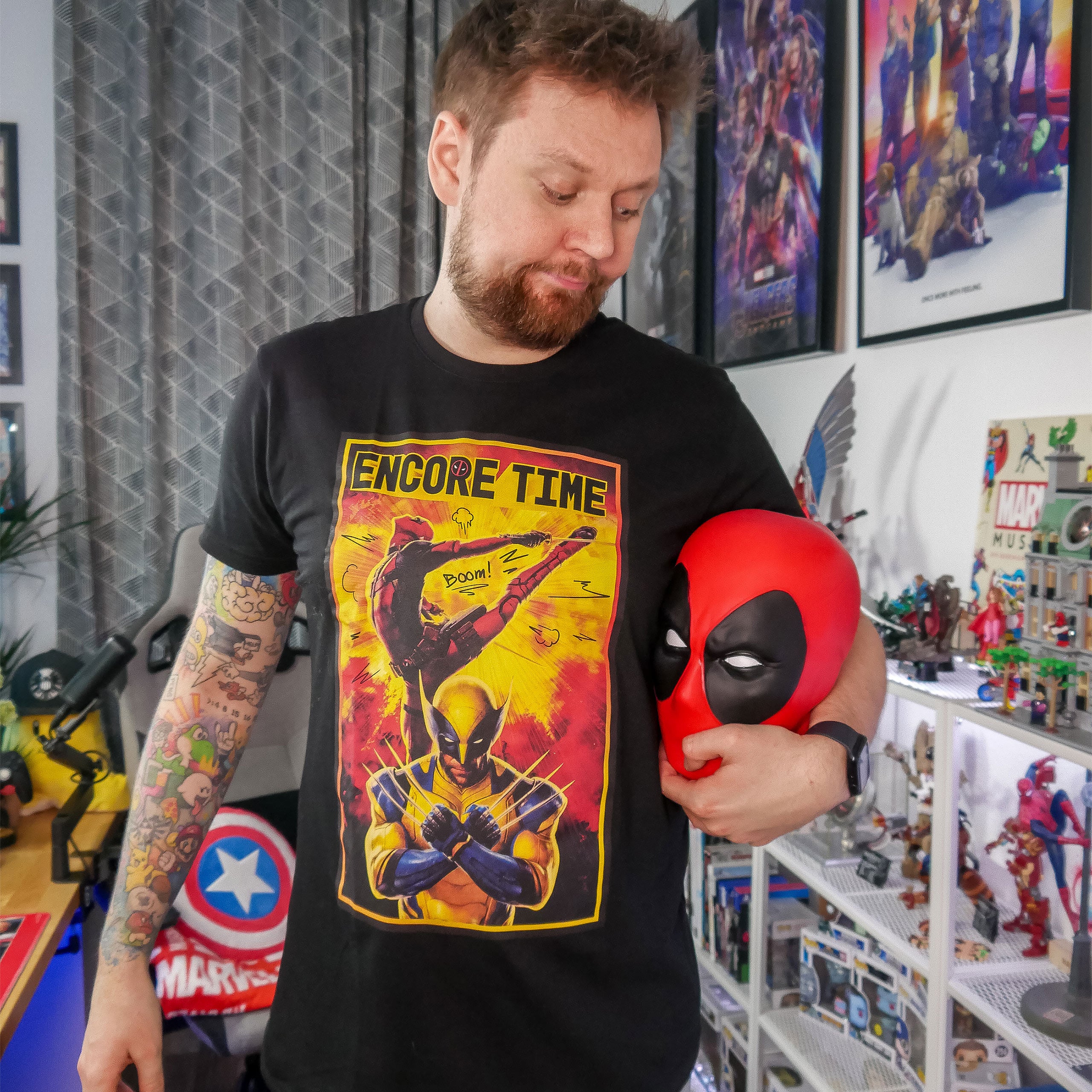 Productafbeelding Deadpool en Wolverine - Encore Time T-Shirt zwart