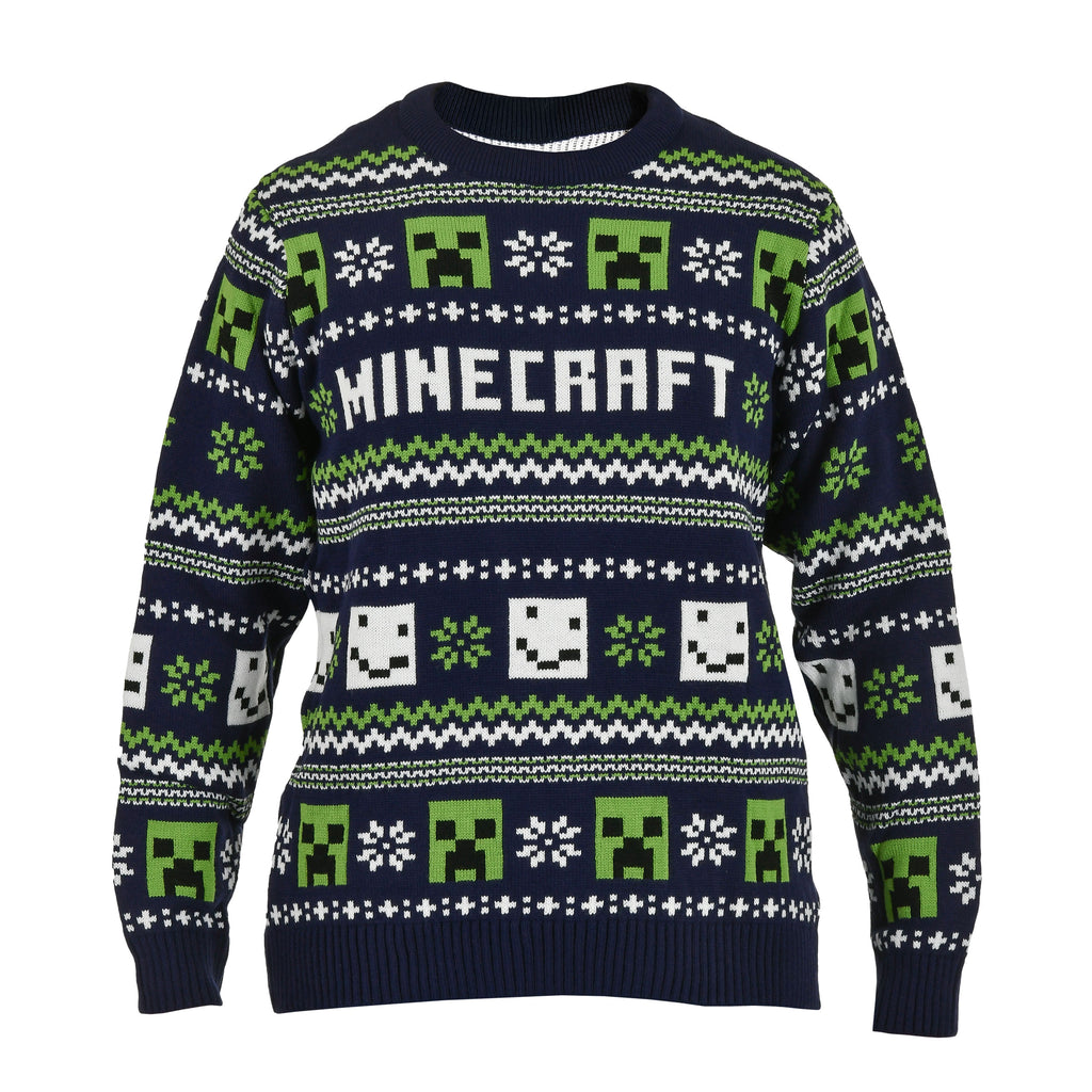 Productafbeelding Minecraft - Patroon Gebreide Trui blauw