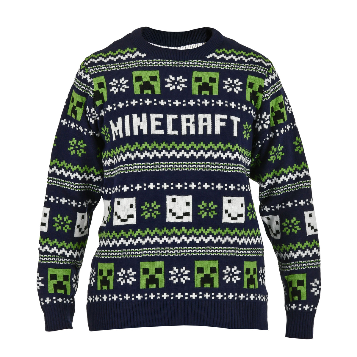 Productafbeelding Minecraft - Patroon Gebreide Trui blauw