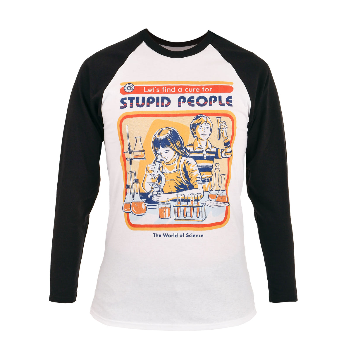 Productafbeelding Steven Rhodes - Laten we een geneesmiddel vinden voor domme mensen Longsleeve