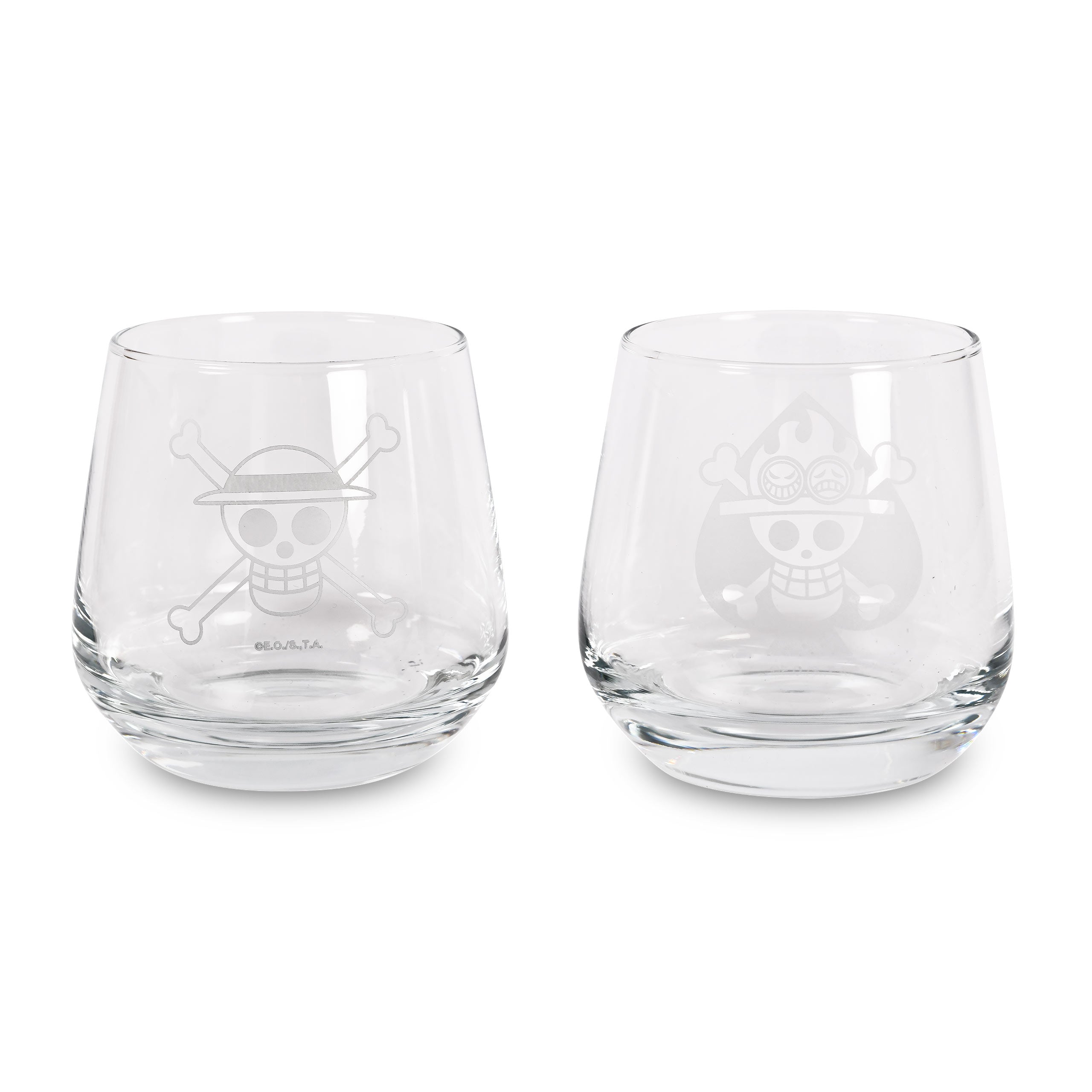 Productafbeelding One Piece - Luffy & Ace Glazen 2-delige Set