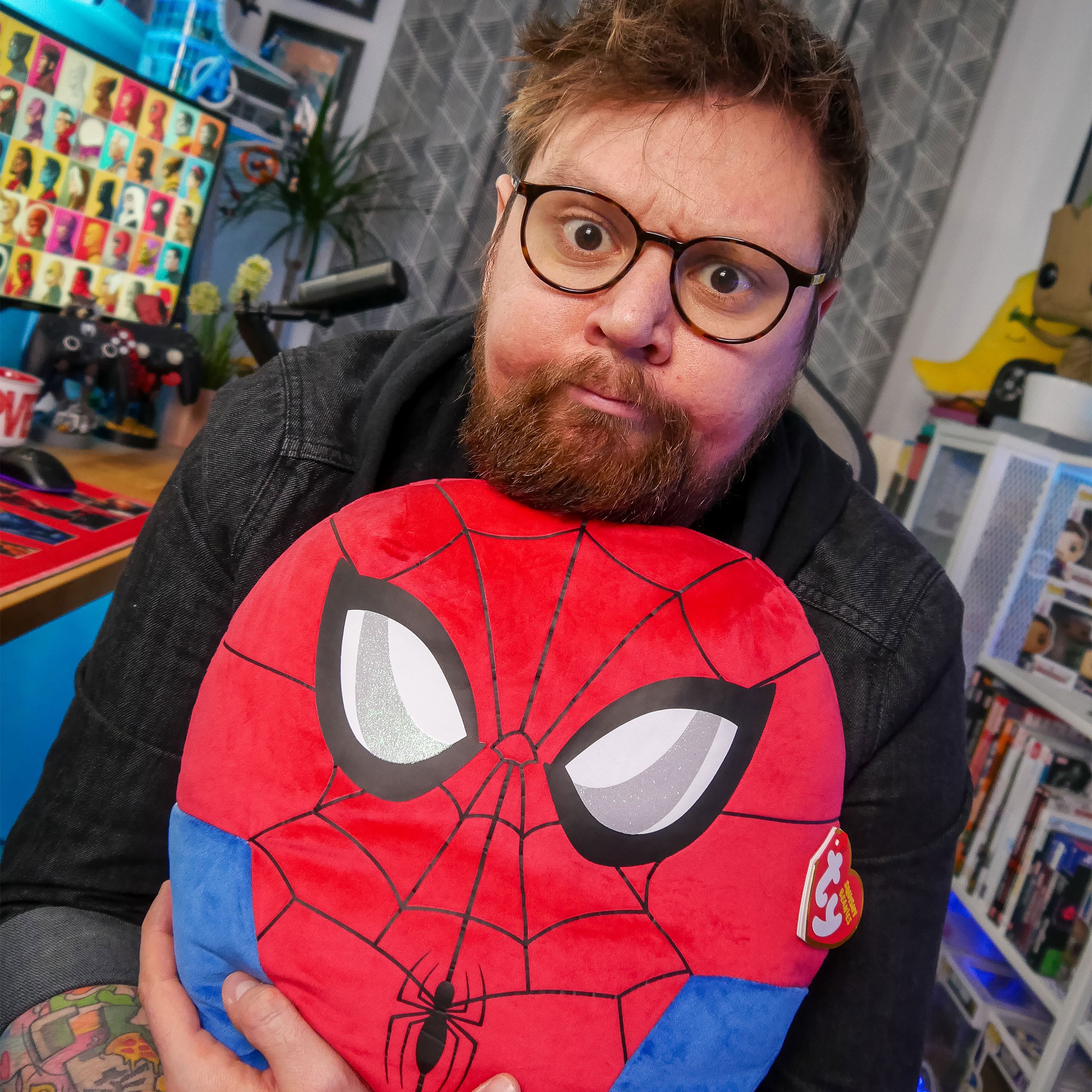 Productafbeelding Spider-Man Squishy Beanies Pluche Kussen 35cm - Marvel