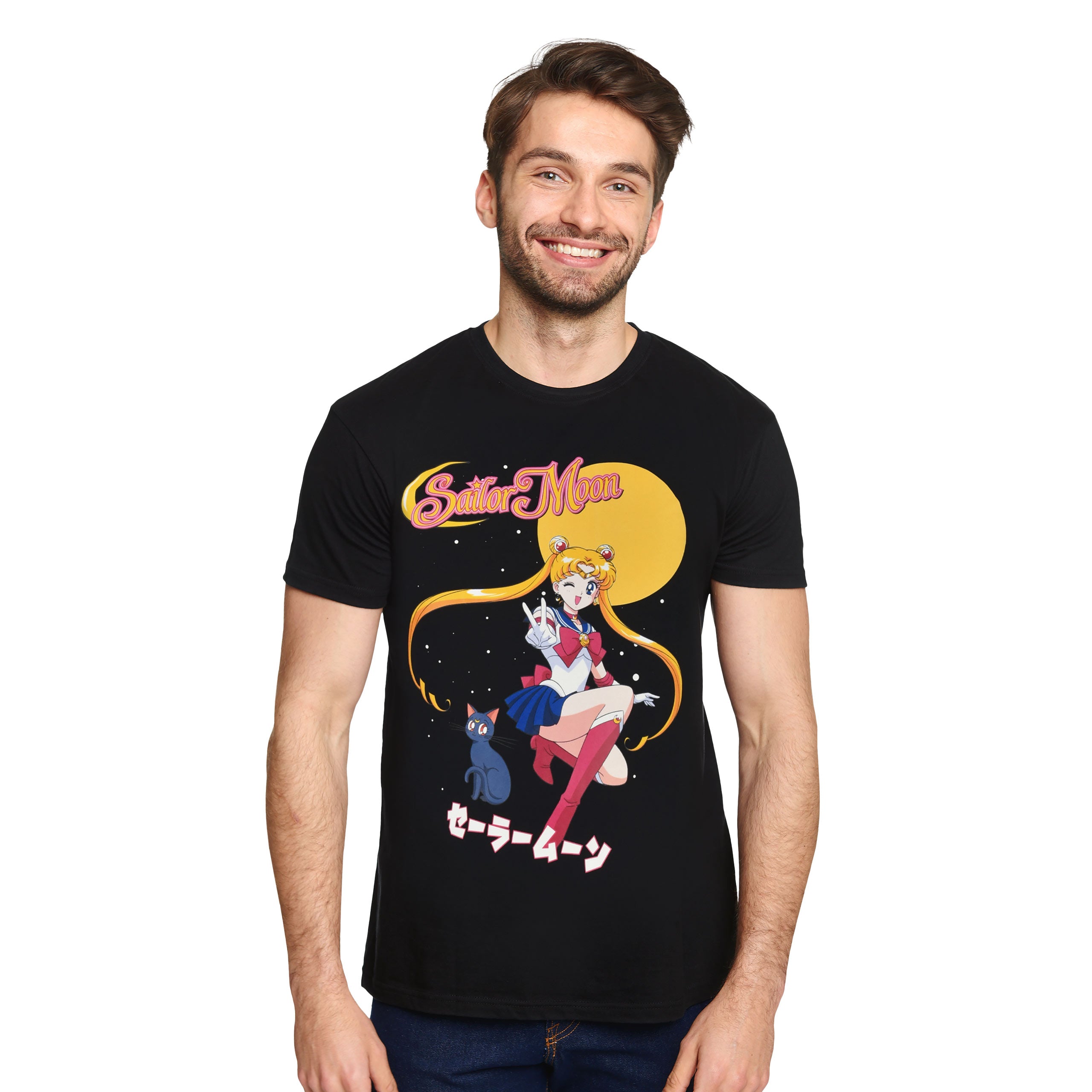 Product image Sailor Moon with Luna T-Shirt black